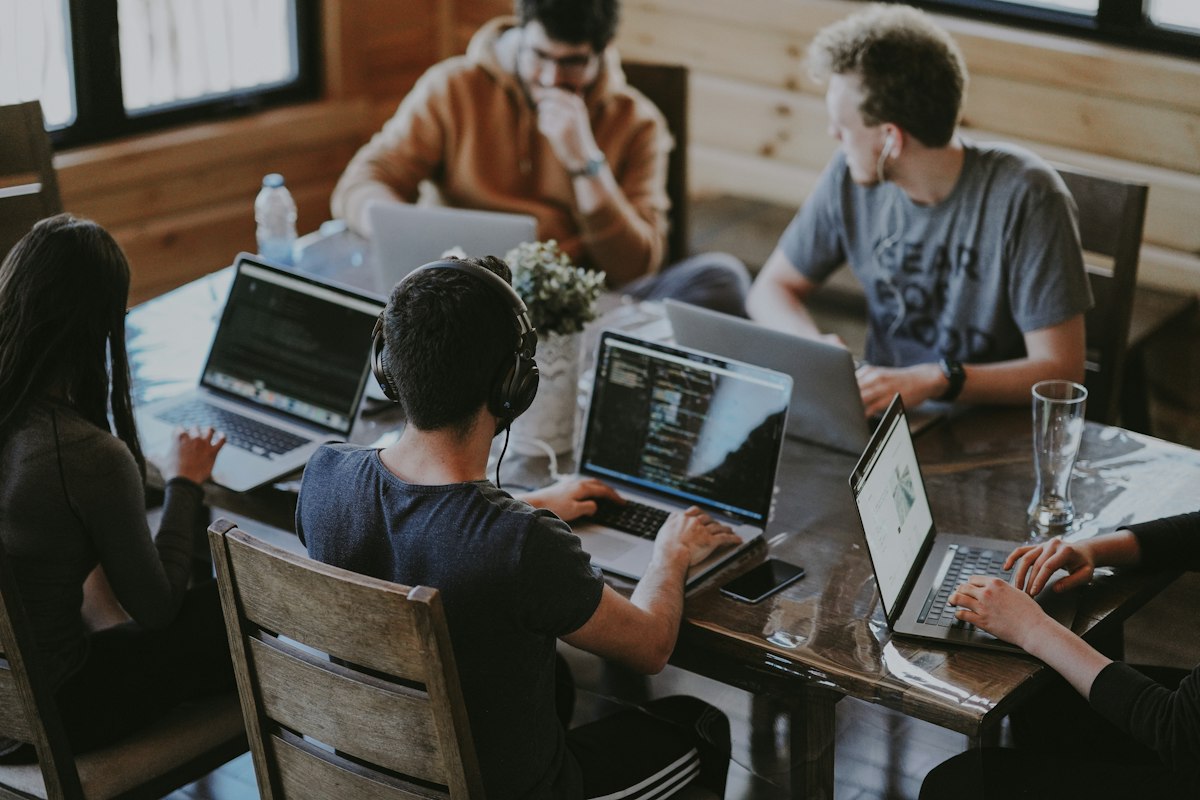 Corporate employees engaging productively in workplace wellness initiative